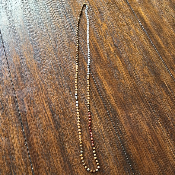 Bohemian Beaded Stone Necklace with Pendant - Picture 6 of 6